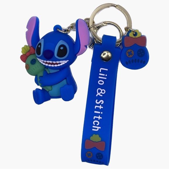 Disney Accessories - 💙 Lilo & Stitch Blue Keychain Disney